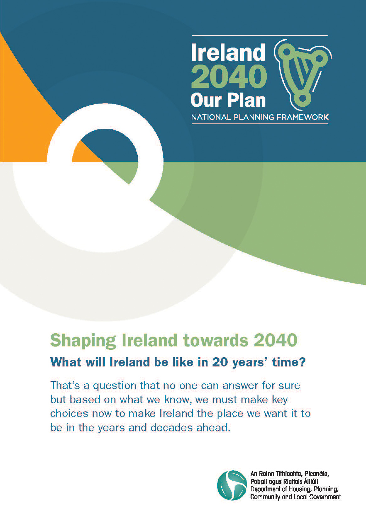 Ireland 2040 Our Plan Press Release Cover